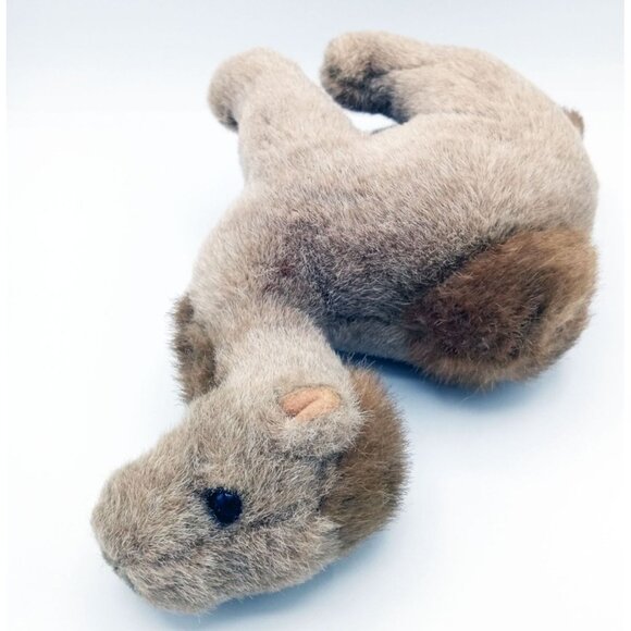 Camel Plush Hand Crafted Brown Grey Stuffed Animal 8 Inch Rough Fur Lifelike - Picture 7 of 12